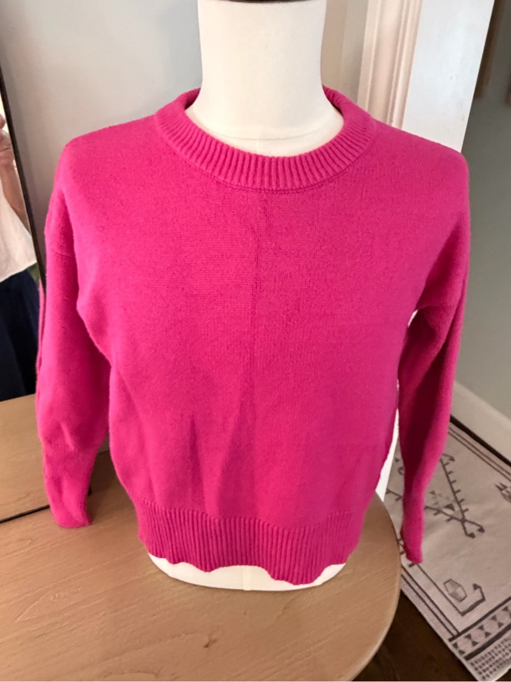 Philosophy Crewneck Sweater in Hot Pink